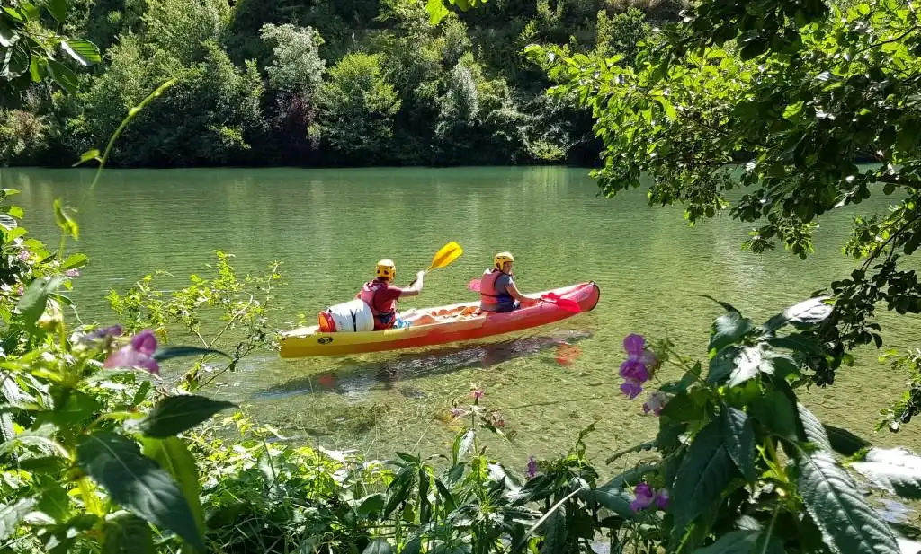Départ canoë Le Rozier
